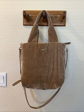 Caraa velvet tote pre loved